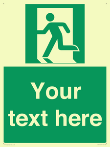 Custom Emergency Exit Left Sign